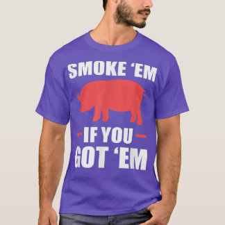Funny Pig Grilling BBQ T-Shirt