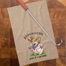 Funny Pig Hog Calling Cartoon Character