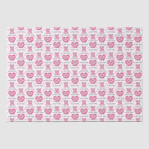 Funny Pig Love Pun Tissue Paper