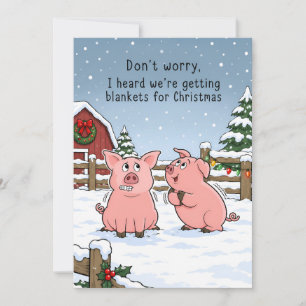 Funny Pig Lover Xmas - Funny Christmas Greeting Holiday Card