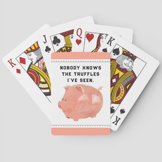 Funny Pig Playing Cards (Back)