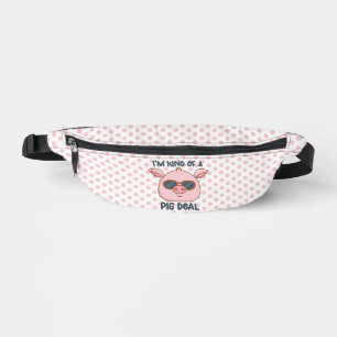 Funny Pig Pun  Bum Bags