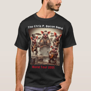 Funny Pig Rock Band T-Shirt
