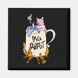 Funny Pig Spit Roast Bbq Party Grill Master Gift Magnet