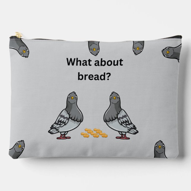 Funny Pigeon Accessory Pouch (Front)