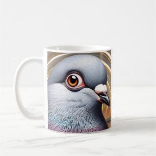 Funny Pigeon Face Coffee Mug