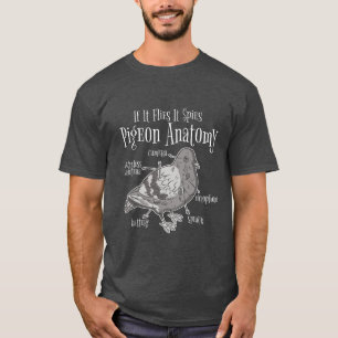  Funny Pigeon Spy T-Shirt