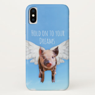 Funny Pigs Might Fly iPhone X Case
