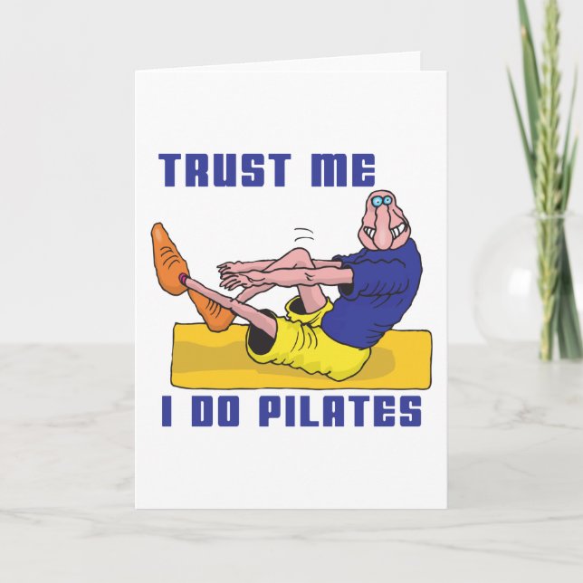 Funny Pilates Card (Front)