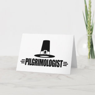 Funny Pilgrim Holiday Card
