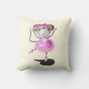Funny Pillow Ballerina Mouse Ballet Dancer
