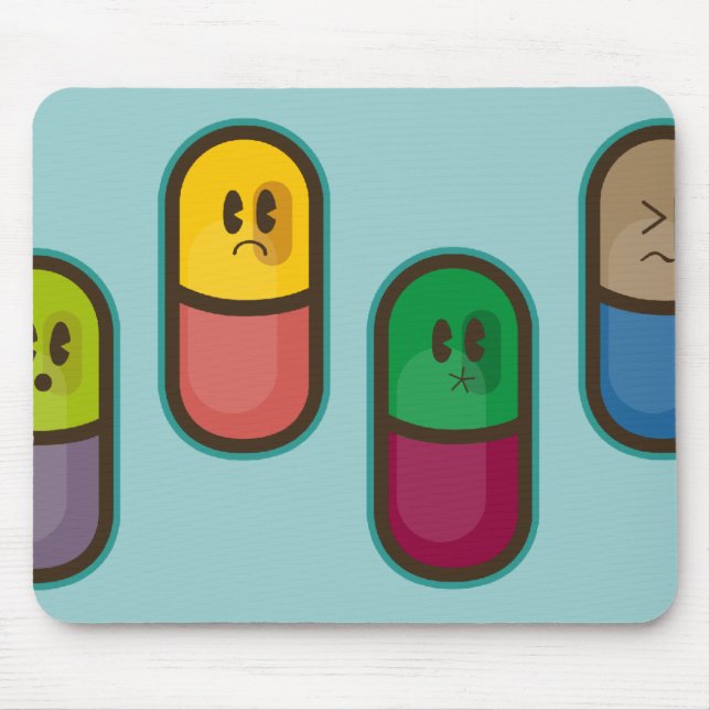funny pills mousepad (Front)