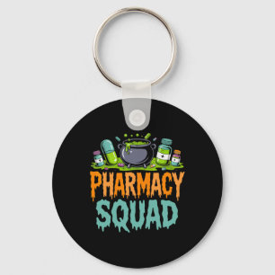 Funny Pills Pharmacist Pharmacy Squad Halloween Pa Key Ring
