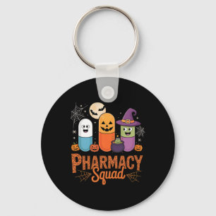 Funny Pills Pharmacy Pharmacist Squad Cute Hallowe Key Ring