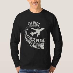 Funny Pilot Art Aeroplane Flight Enthusiasts For M T-Shirt