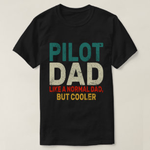 Funny Pilot Art For Dad Pilot Aviation Aeroplane  T-Shirt