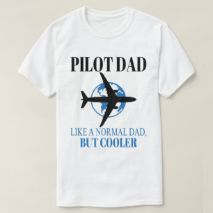 Funny Pilot Art For Dad Pilot Aviation Aeroplane  T-Shirt