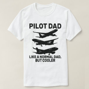 Funny Pilot Art For Dad Pilot Aviation Aeroplane  T-Shirt