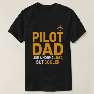 Funny Pilot Art For Dad Pilot Aviation Aeroplane T-Shirt