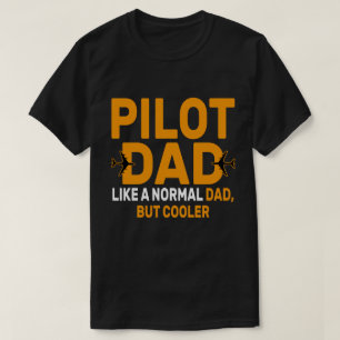 Funny Pilot Art For Dad Pilot Aviation Aeroplane T-Shirt