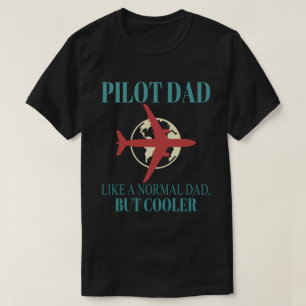 Funny Pilot Art For Dad Pilot Aviation Aeroplane  T-Shirt