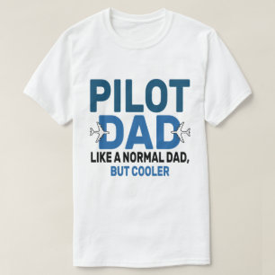 Funny Pilot Art For Dad Pilot Aviation Aeroplane T-Shirt