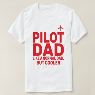 Funny Pilot Art For Dad Pilot Aviation Aeroplane T-Shirt