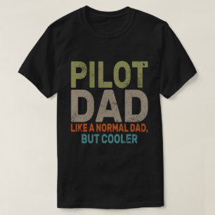 Funny Pilot Art For Dad Pilot Aviation Aeroplane T-Shirt