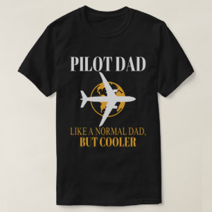 Funny Pilot Art For Dad Pilot Aviation Aeroplane  T-Shirt