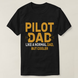 Funny Pilot Art For Dad Pilot Aviation Aeroplane T-Shirt