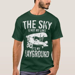 Funny Pilot Art For Men Women Aeroplane Pilot Avia T-Shirt