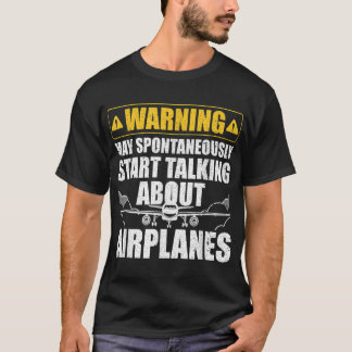 Funny Pilot Art For Men Women Aviation Pilot Airpl T-Shirt