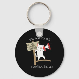 Funny Pilot Aviation Air Traffic Controller Statem Key Ring