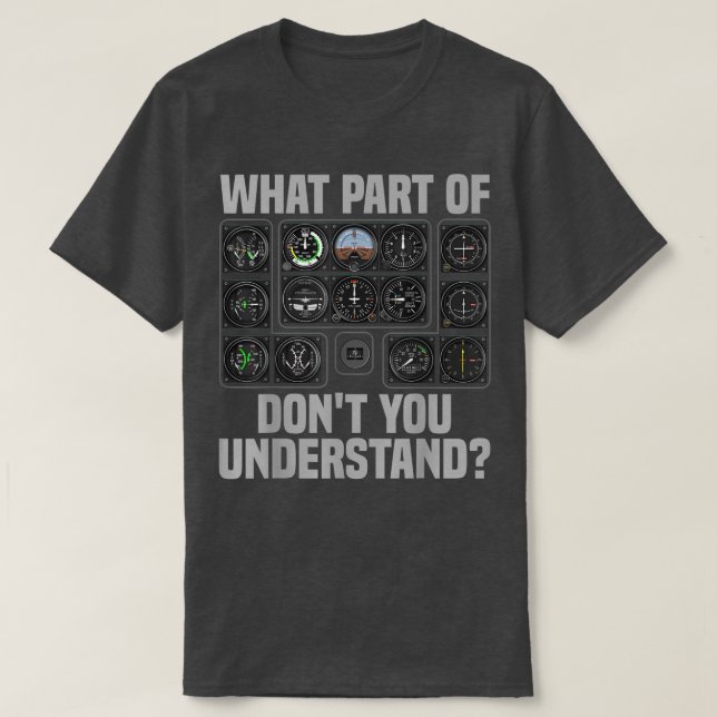 Funny Pilot Design For Men Women Aeroplane Airline T-Shirt (Design Front)