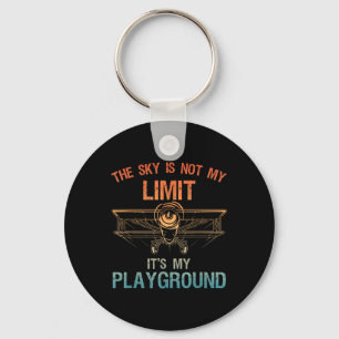 Funny Pilot Design For Men Women Aviation Aeroplan Key Ring