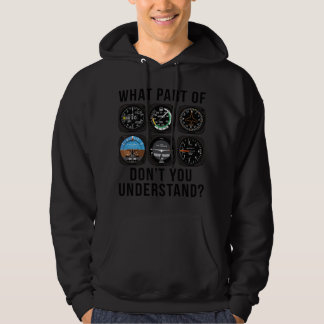 Funny Pilots Art Men Women Airline Instruments Hoodie
