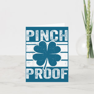 Funny pinch proof boys st patrick's day shirt card