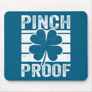 Funny pinch proof boys st patrick's day shirt mouse pad