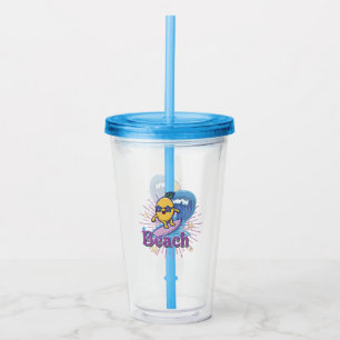 funny pineapple acrylic tumbler