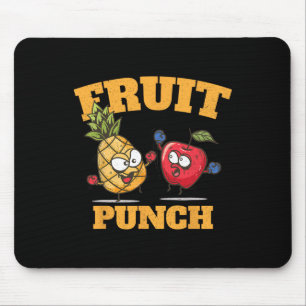 Funny Pineapple Apple Boxing Juice Tropical Fruit  Mouse Pad