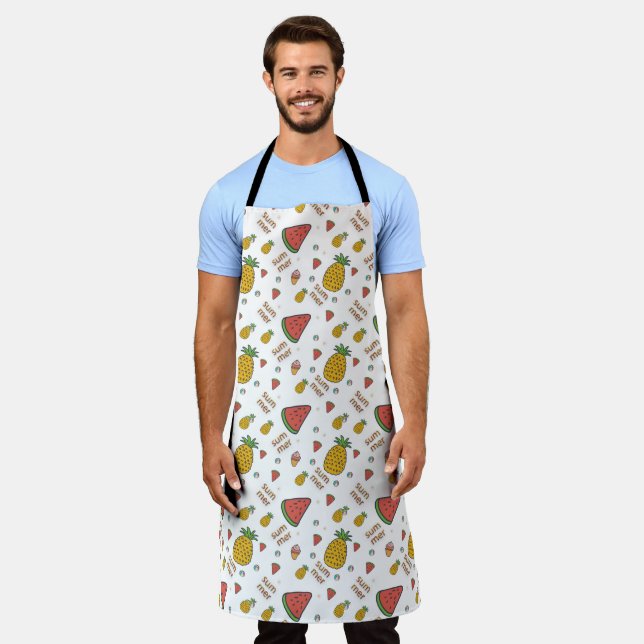 funny pineapple apron (Worn)