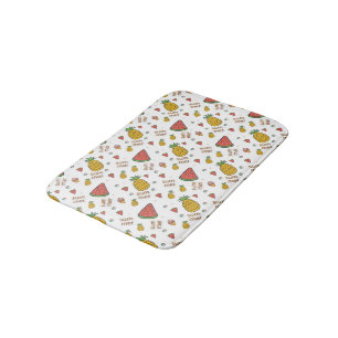 funny pineapple bath mat