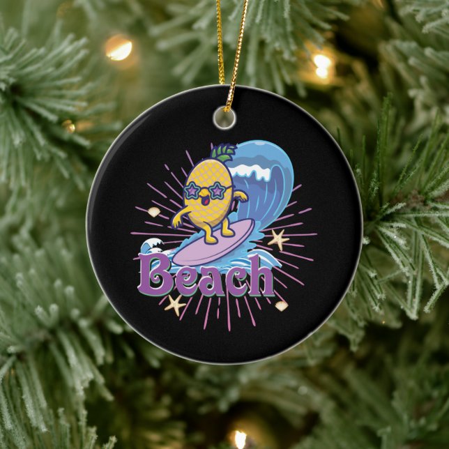funny pineapple ceramic ornament (Tree)