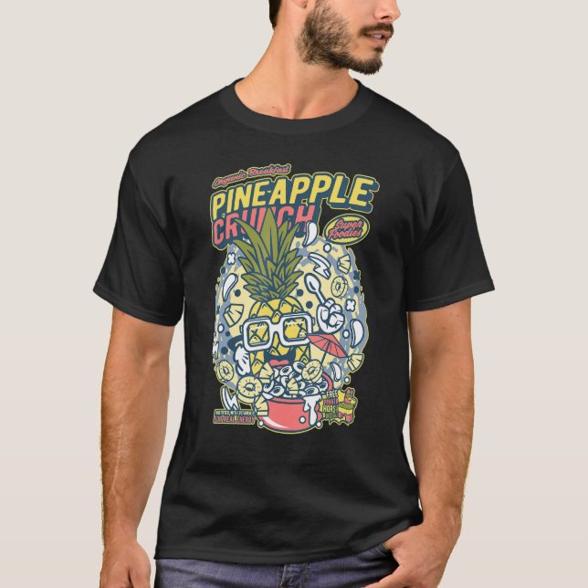 Funny Pineapple Crunch Breakfast Cereal 1 T-Shirt (Front)