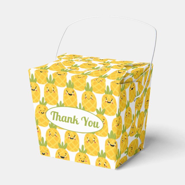Funny Pineapple Favour Box (Front Side)