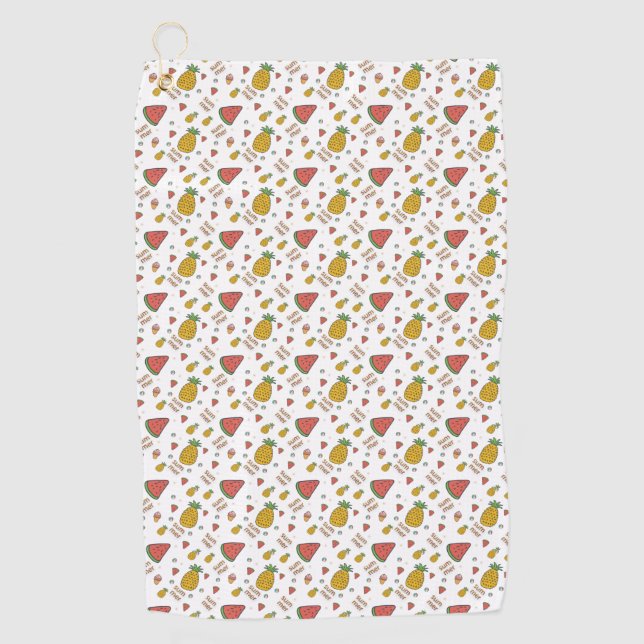 funny pineapple golf towel (Front)