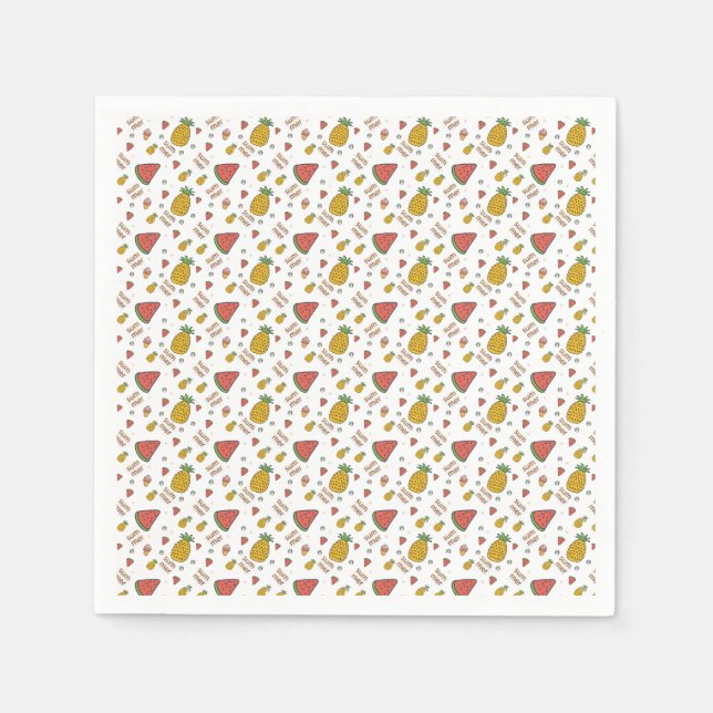 funny pineapple napkin (Front)