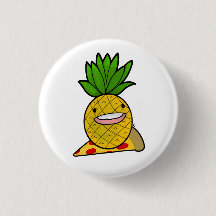 Funny Pineapple On Pizza Pin