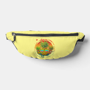 Funny Pineapple Summer Vibes Bum Bags