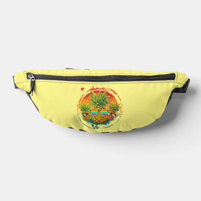 Funny Pineapple Summer Vibes Bum Bags (Lay Down)